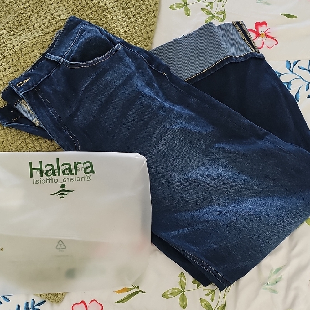 HALARA Dark Blue Denim Pants